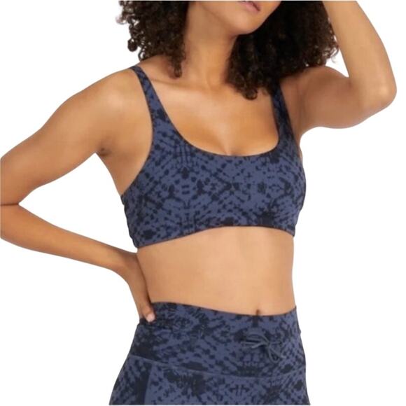Vuori Other - Vuori Yosemite Sports Bra Large Ocean Shibori Blue Black